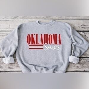Oklahoma Striped Crewneck